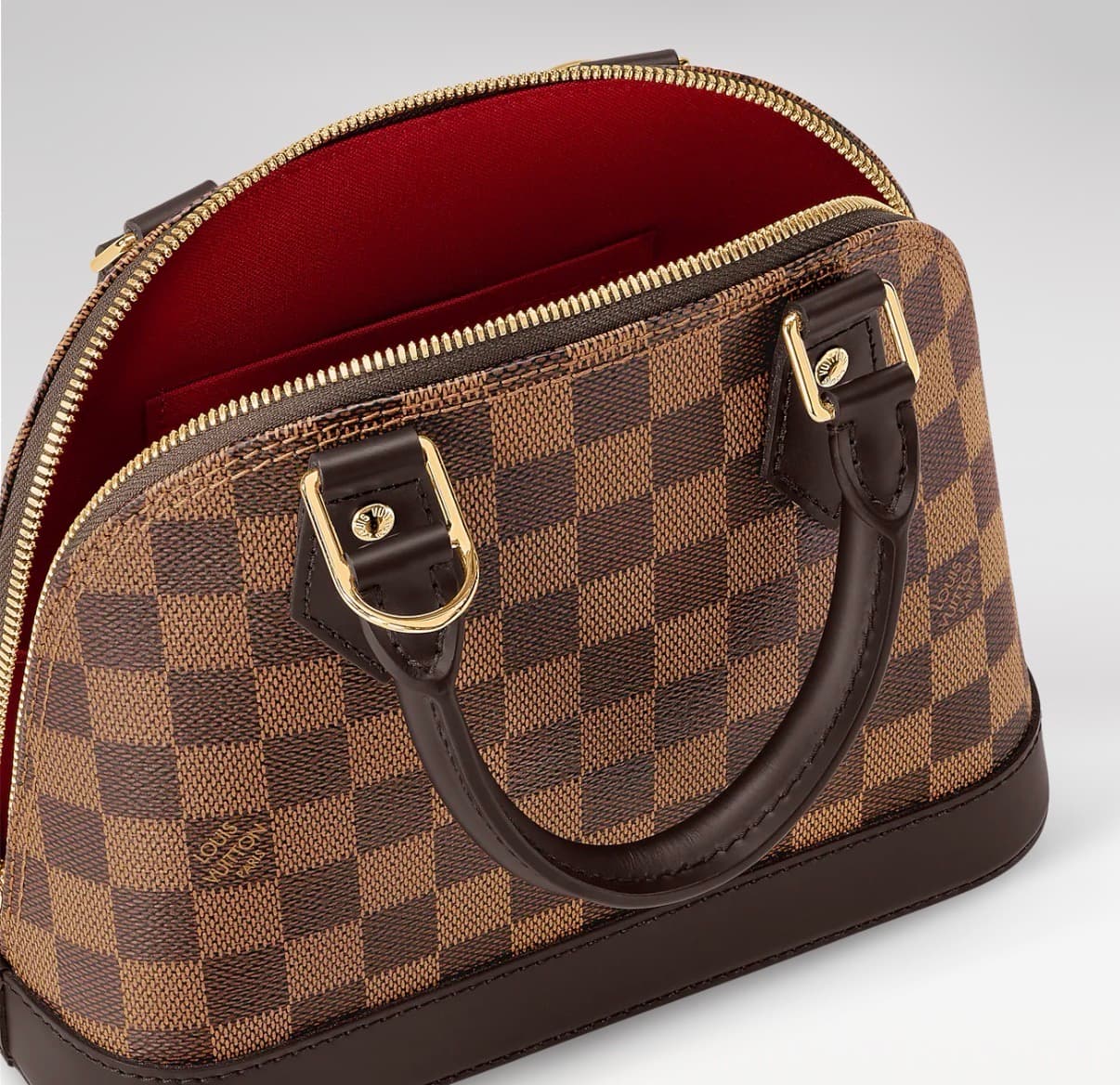 Sac a main Louis vuitton Alma brown PM — vue 2