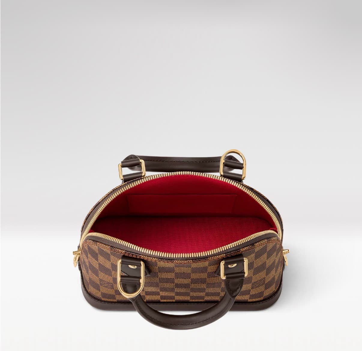 Sac a main Louis vuitton Alma brown PM — vue 3