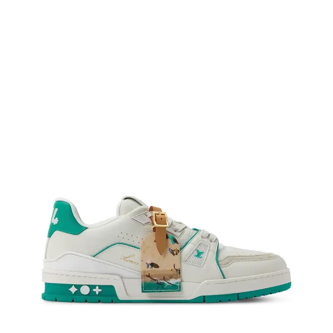 Sneakers LV Traîner Green • White
