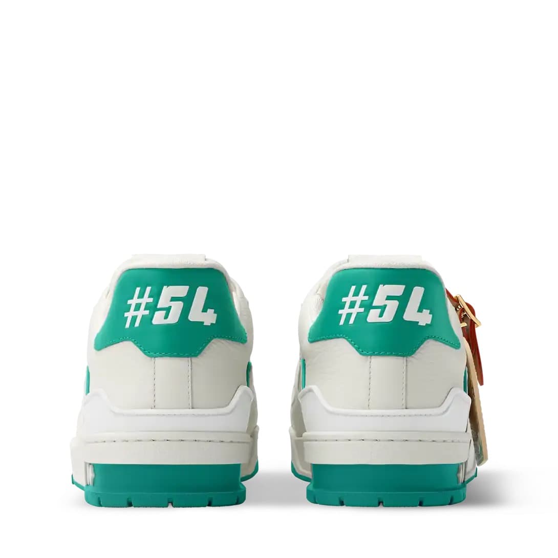 Sneakers LV Traîner Green • White — vue 3