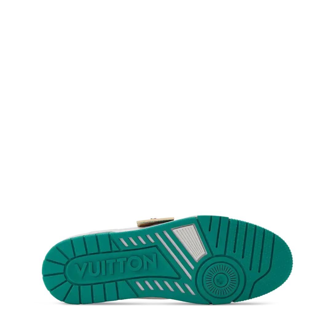 Sneakers LV Traîner Green • White — vue 4