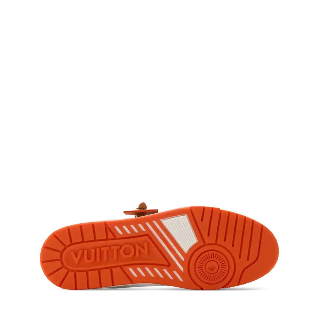 Sneakers LV Traîner Orange • White — vue 3