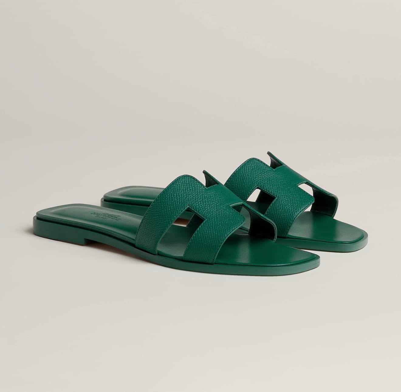 Hermes Sandale Oran Vert Viride