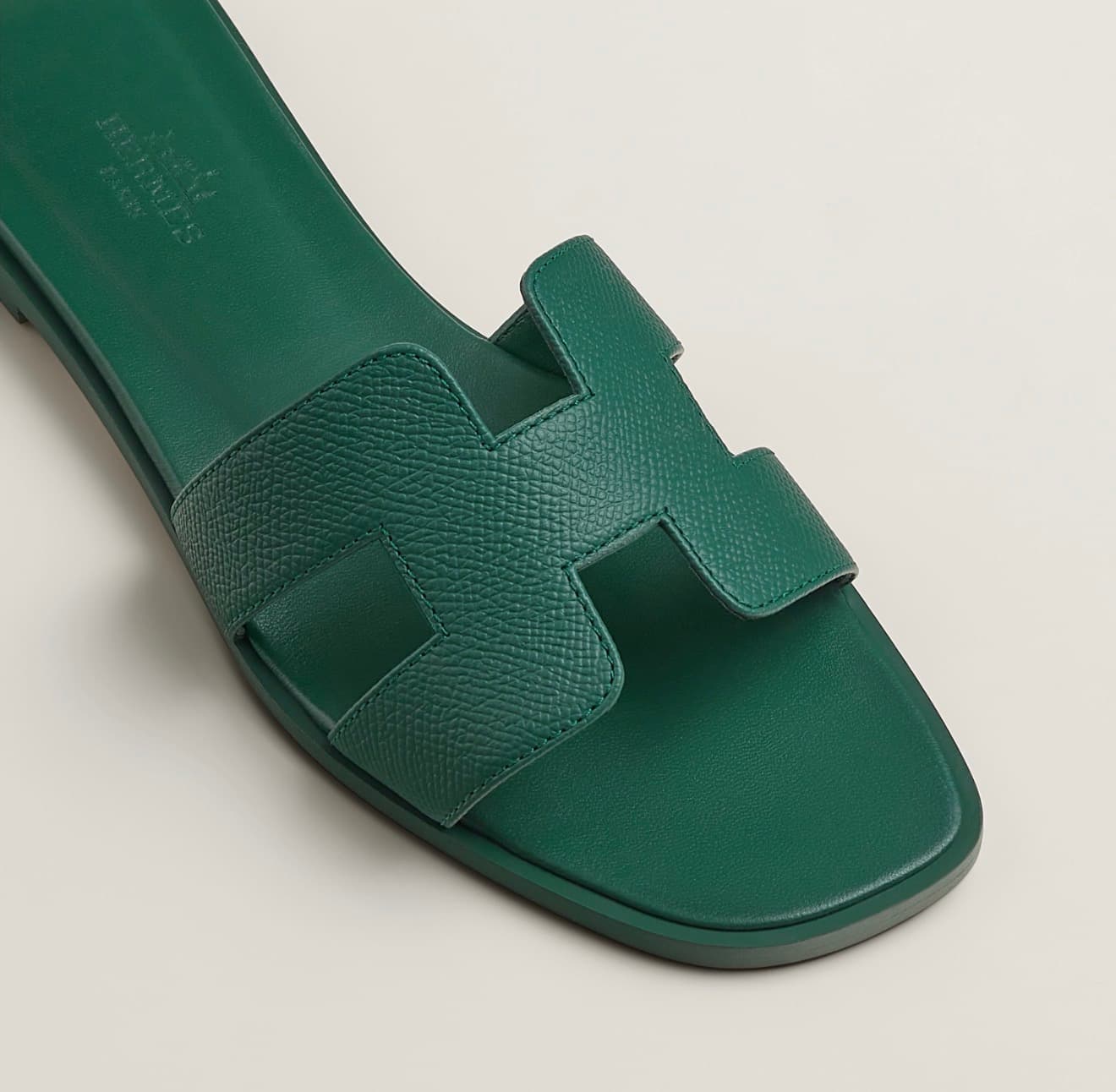 Hermes Sandale Oran Vert Viride — vue 2