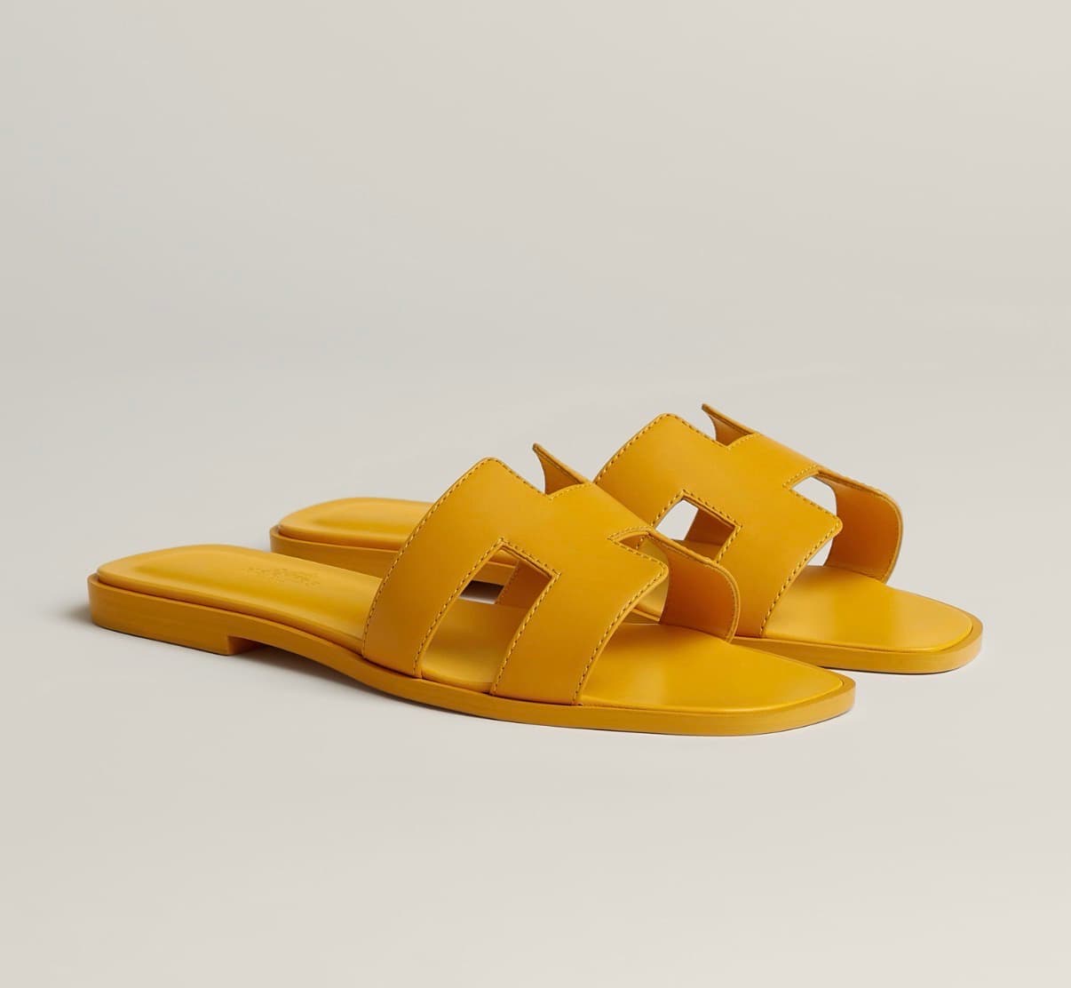 Hermes Sandale Oran Jaune Topaze