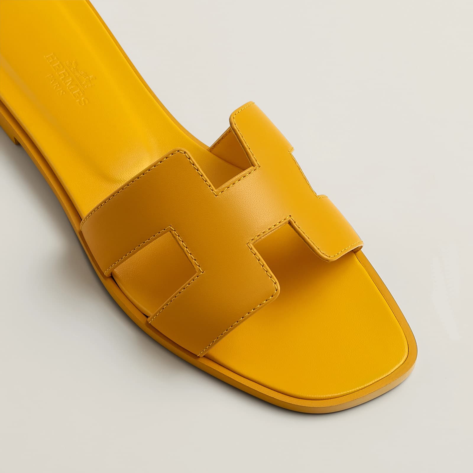 Hermes Sandale Oran Jaune Topaze — vue 2