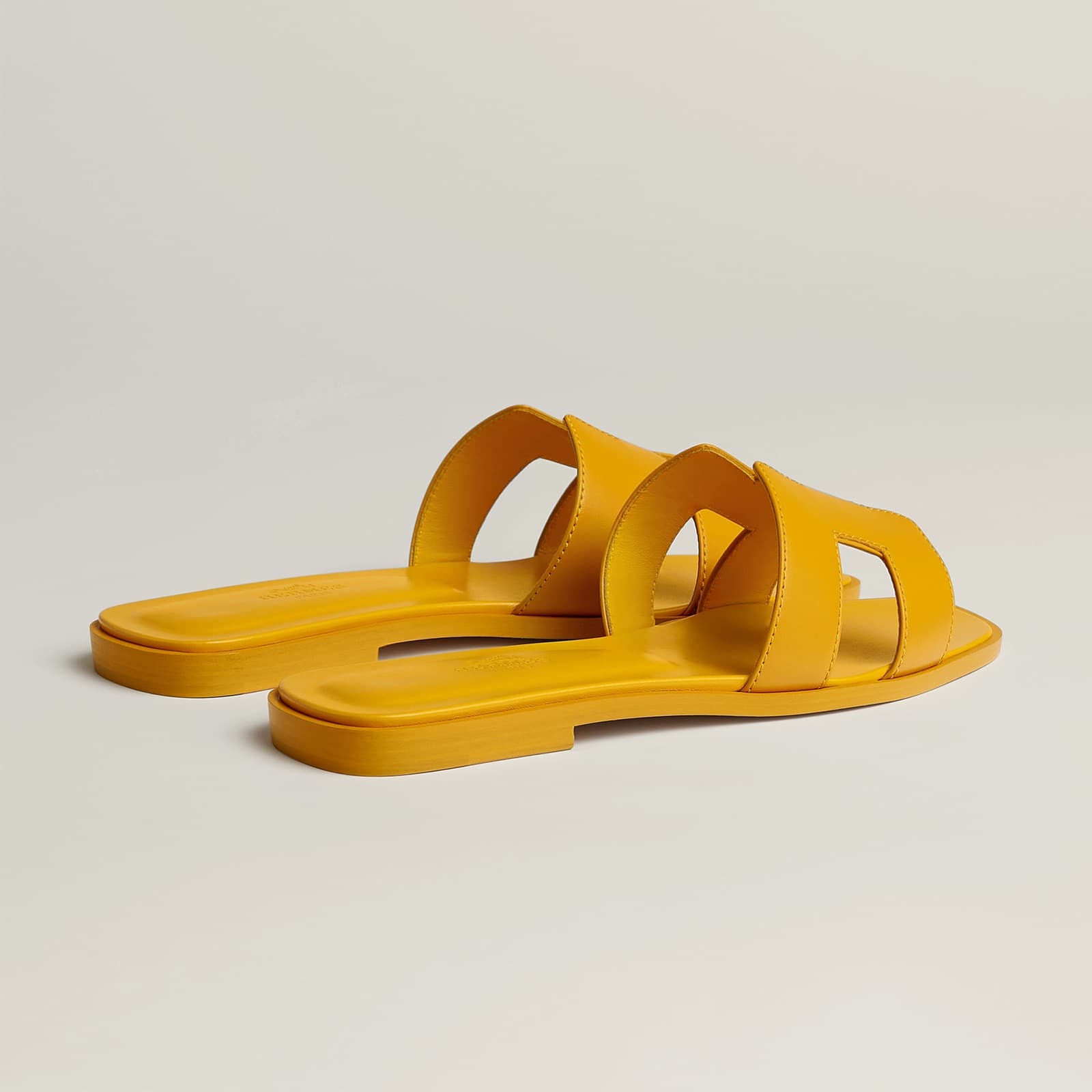Hermes Sandale Oran Jaune Topaze — vue 3