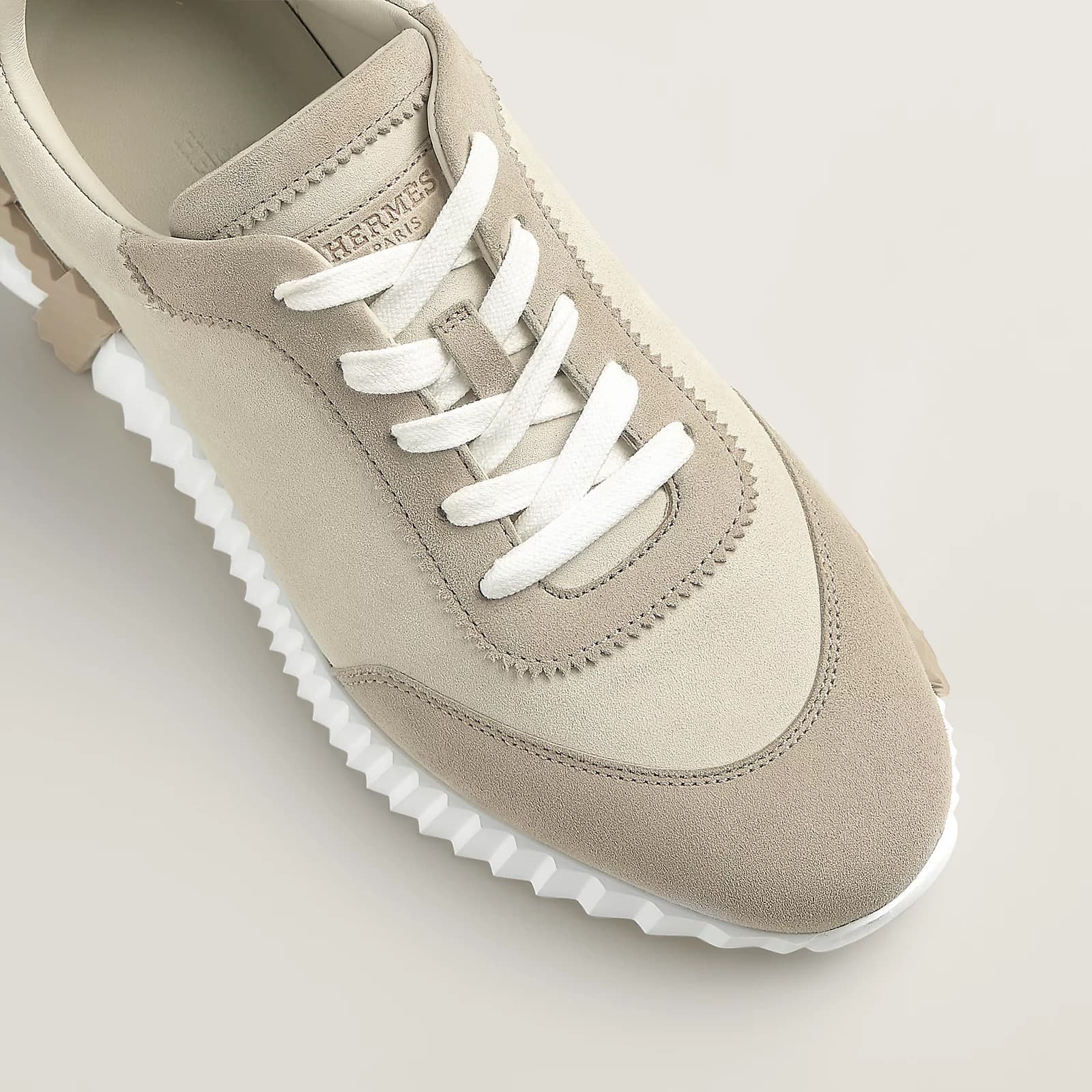Hermes Sneakers Boucing Beige Glaise • Beige — vue 2