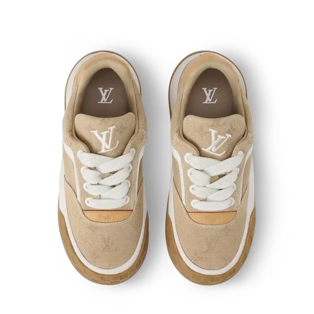 Louis Vuitton Sneakers Tilted Beige — vue 3