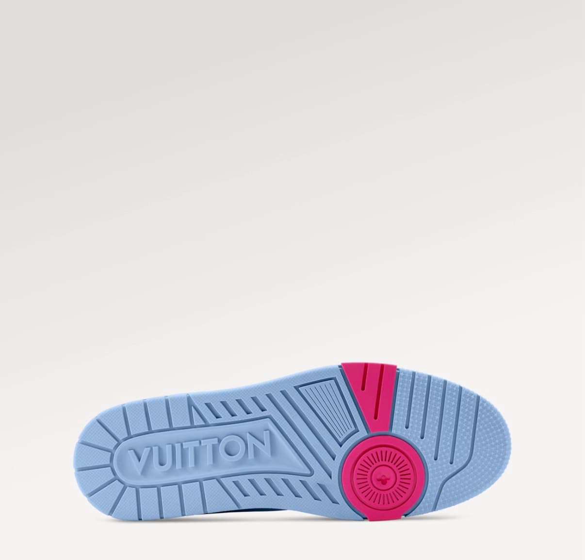 Louis Vuitton Sneakers Trainer Bleu Motif Logo — vue 4