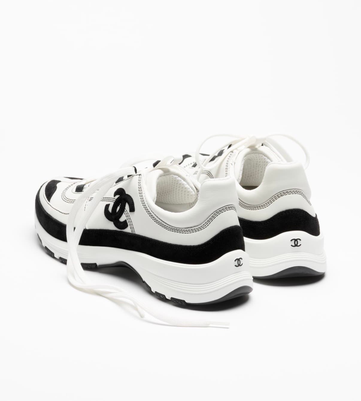 Chanel Basquet Black • Blanc — vue 3