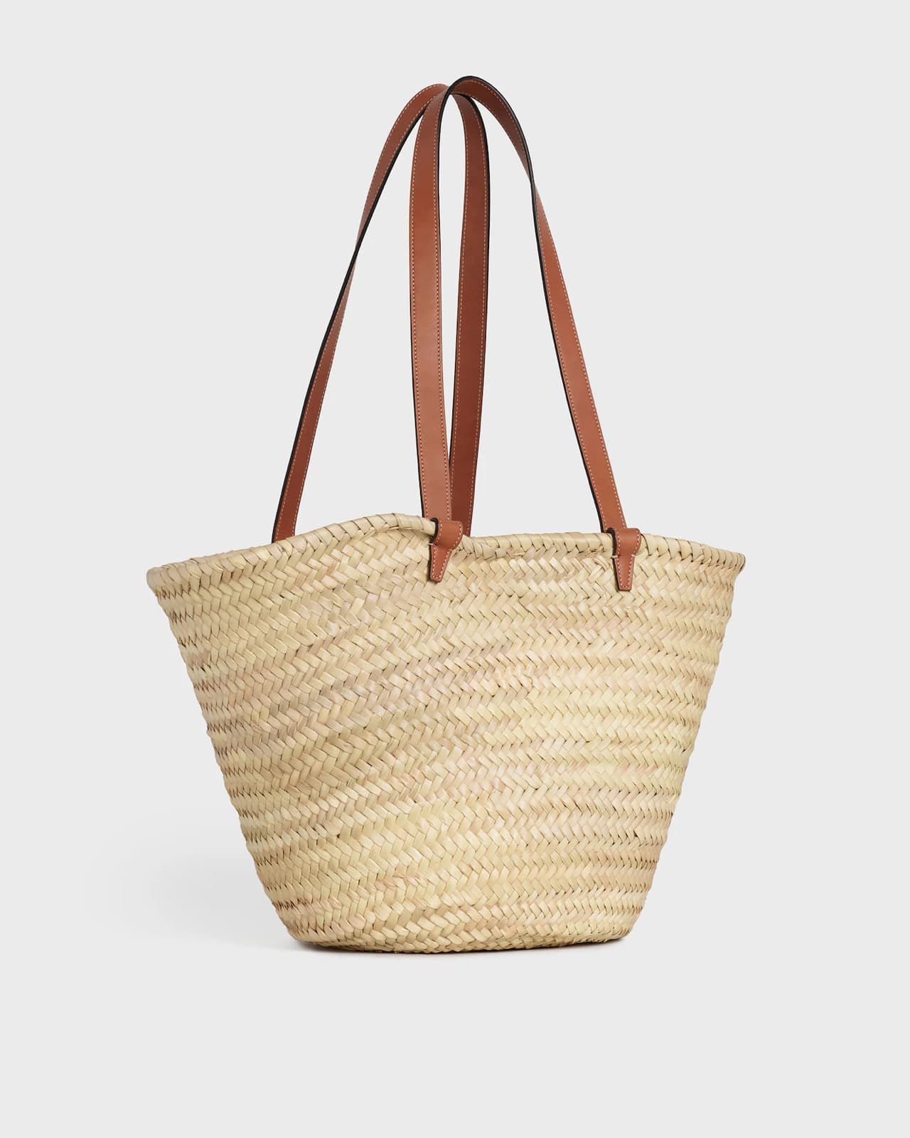 CÉLINE CLASSIC PANIER MOYEN MODELE FEUILLES DE PALMIER ET VEAU — vue 2