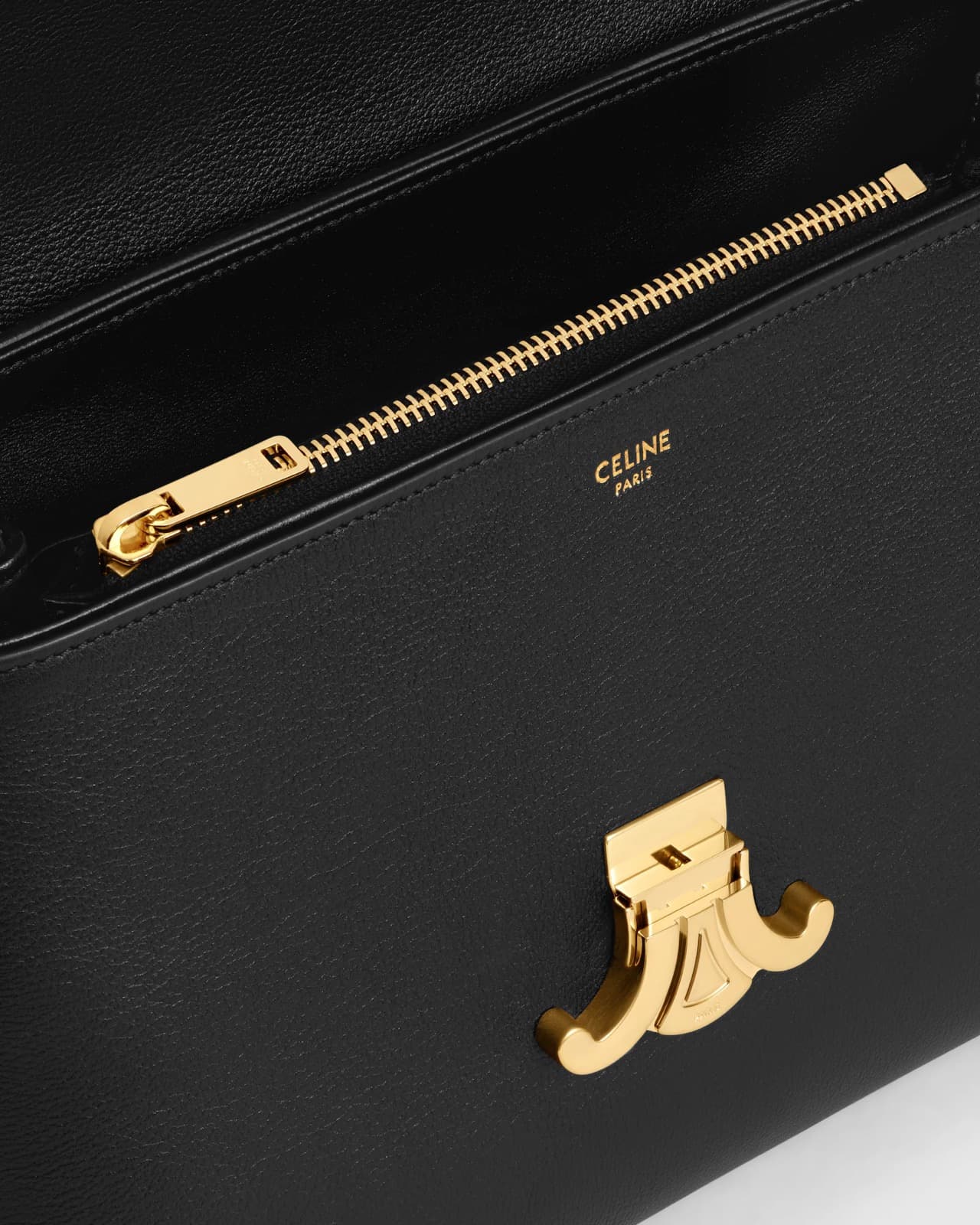 CÉLINE SAC NINO MOYEN MODÈLE VEAU SOUPLE GRAINÉ — vue 4