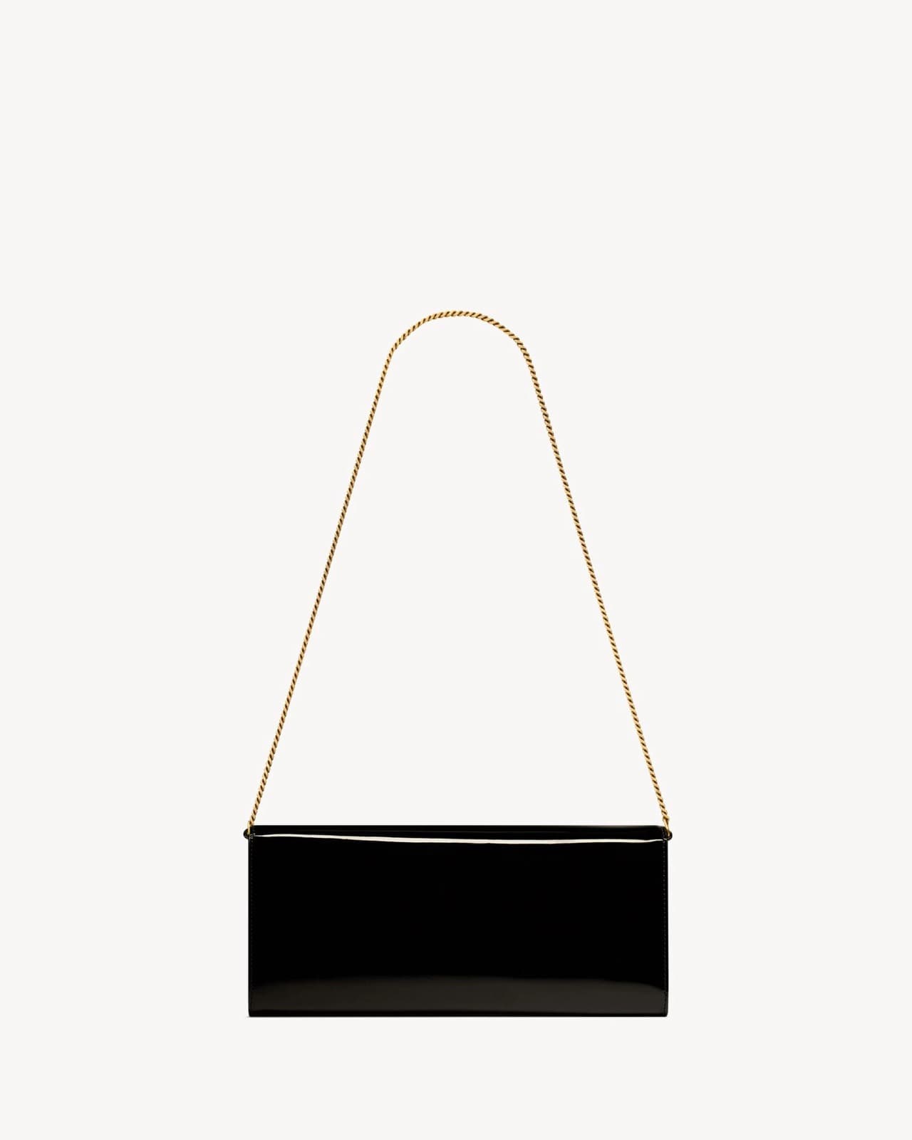 YVES SAINT LAURENT KATE CLUTCH EN CUIR VERNI — vue 3