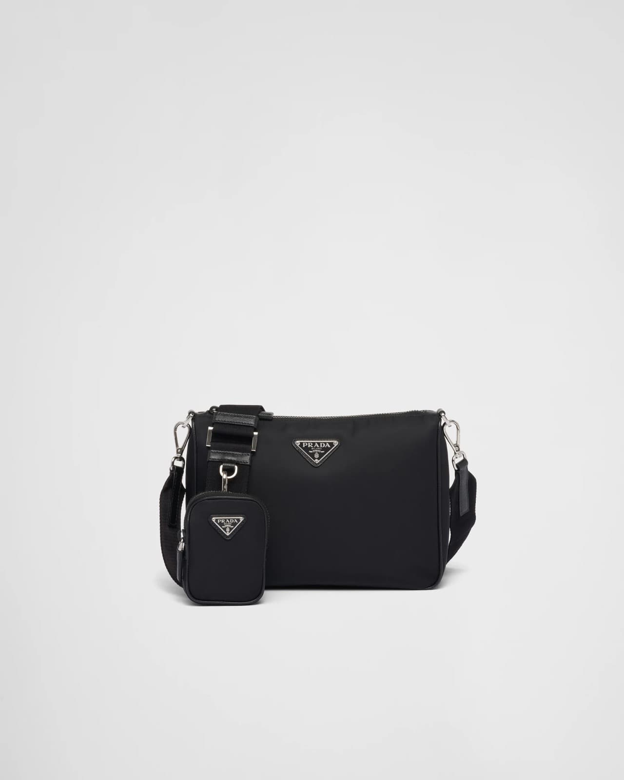 Prada Sac porté épaule en Re-Nylon et cuir Saffiano