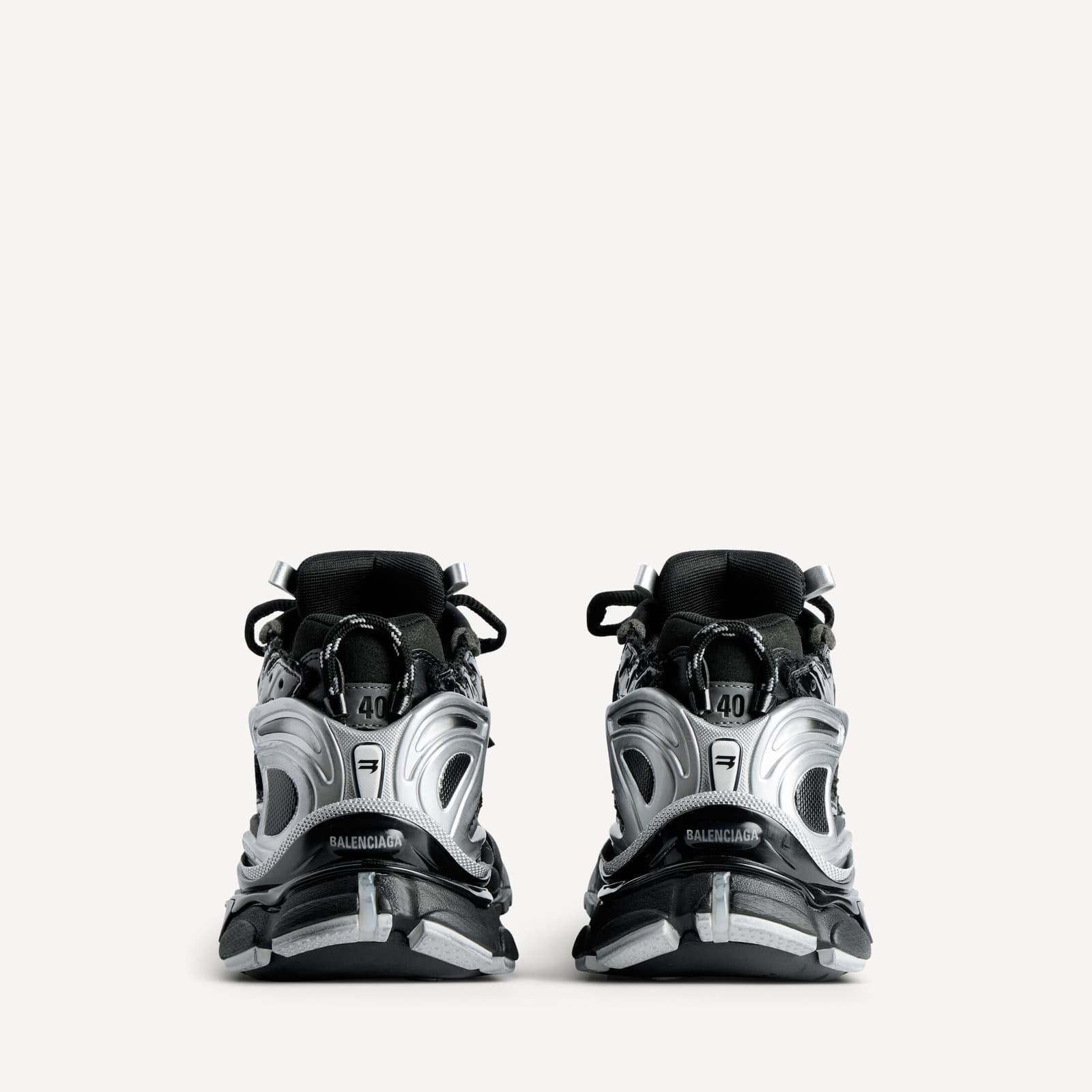 BALANCIAGA SNEAKER RUNNER EN NOIR/ARGENT — vue 5