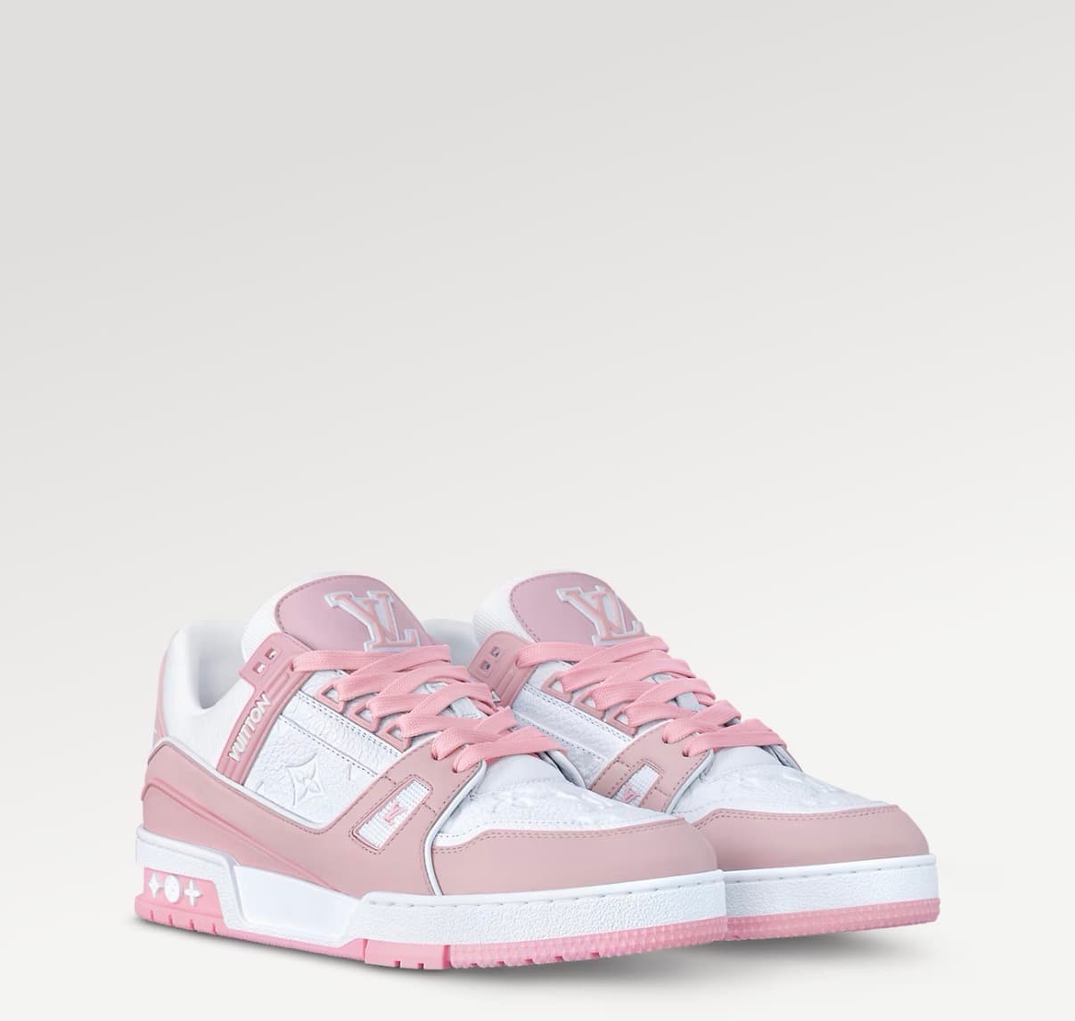 Louis Vuitton Sneaker LV Trainer  Couleur Rose — vue 2