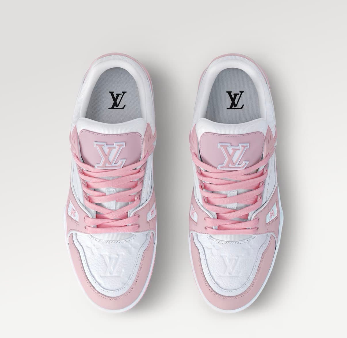 Louis Vuitton Sneaker LV Trainer  Couleur Rose — vue 3