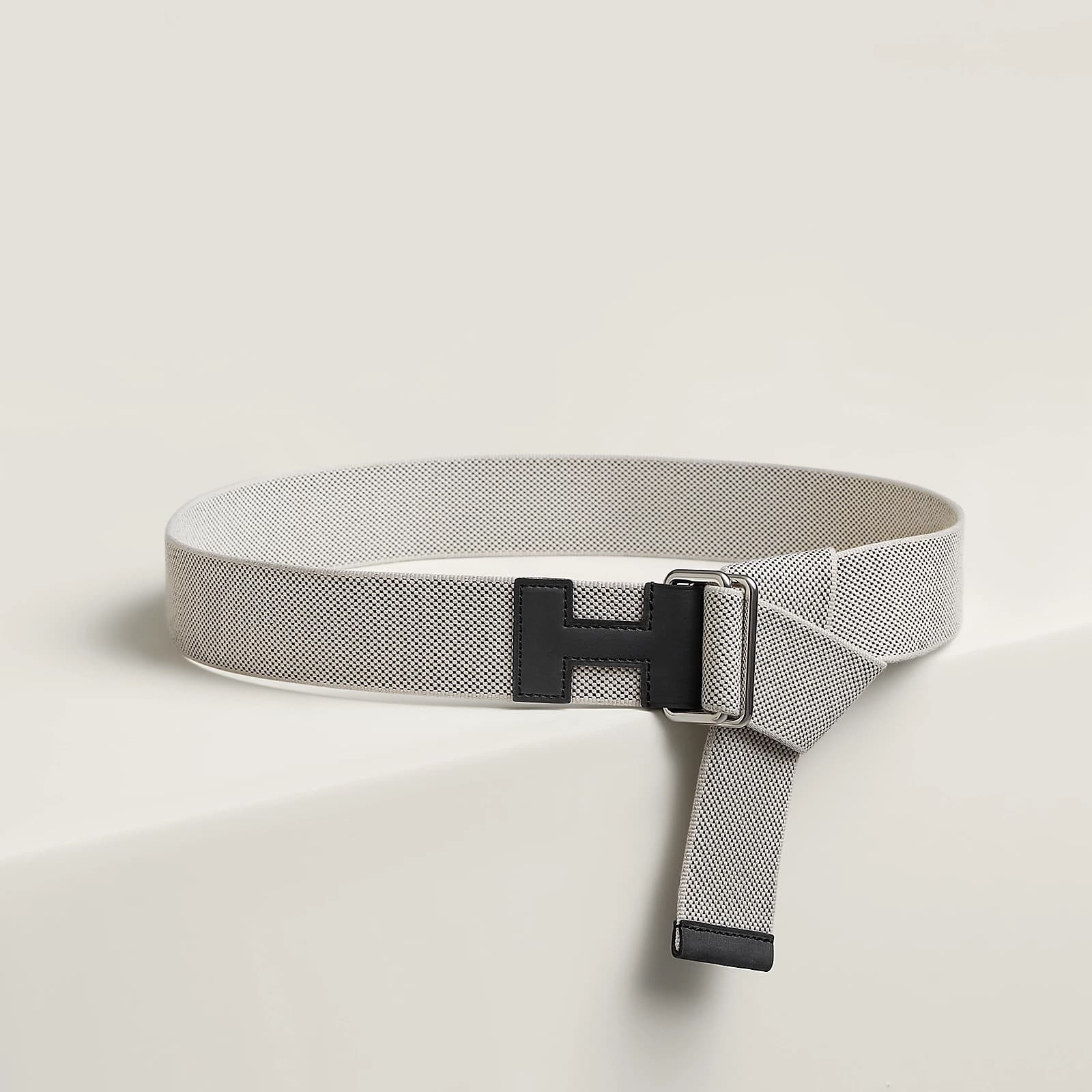 Hermes Ceinture Nomade 40 Couleur Écru / Noir