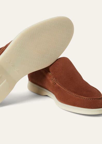 Loro Piana Mocassin Couleur Brown Whiskey — vue 4