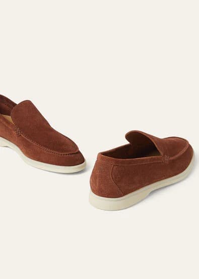 Loro Piana Mocassin Couleur Brown Whiskey — vue 2