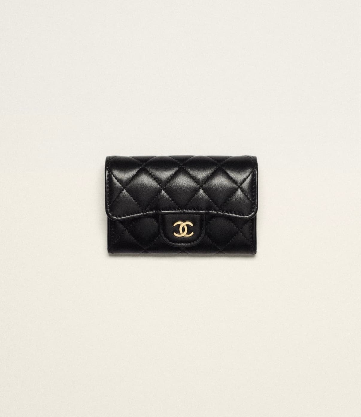 Chanel Porte-cartes à rabat classique femme