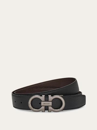 Ferragamo Ceinture Couleur Noir/ Testa di Moro