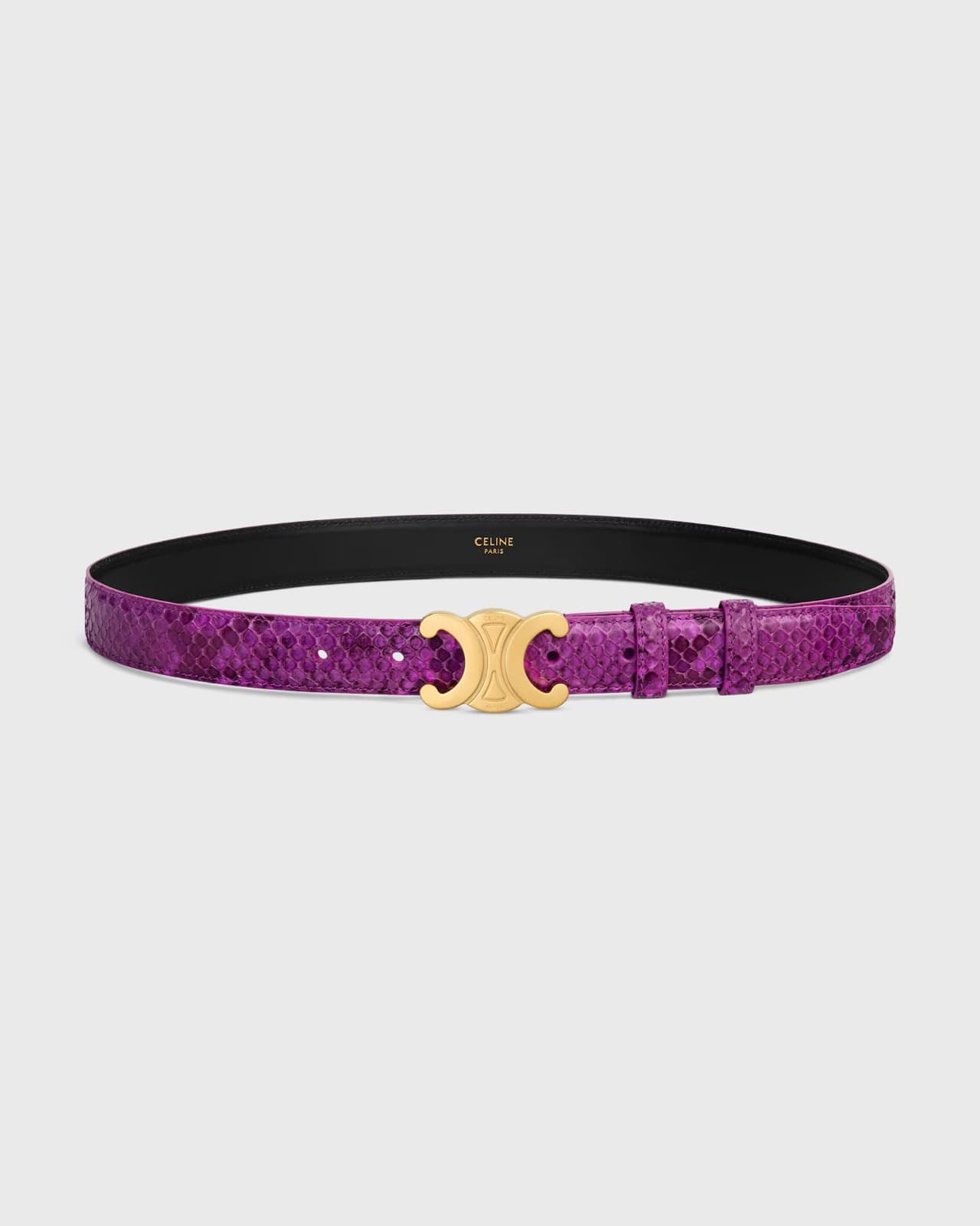 CÉLINE CEINTURE TRIOMPHE 25 MM EN PEAU DE PYTHON