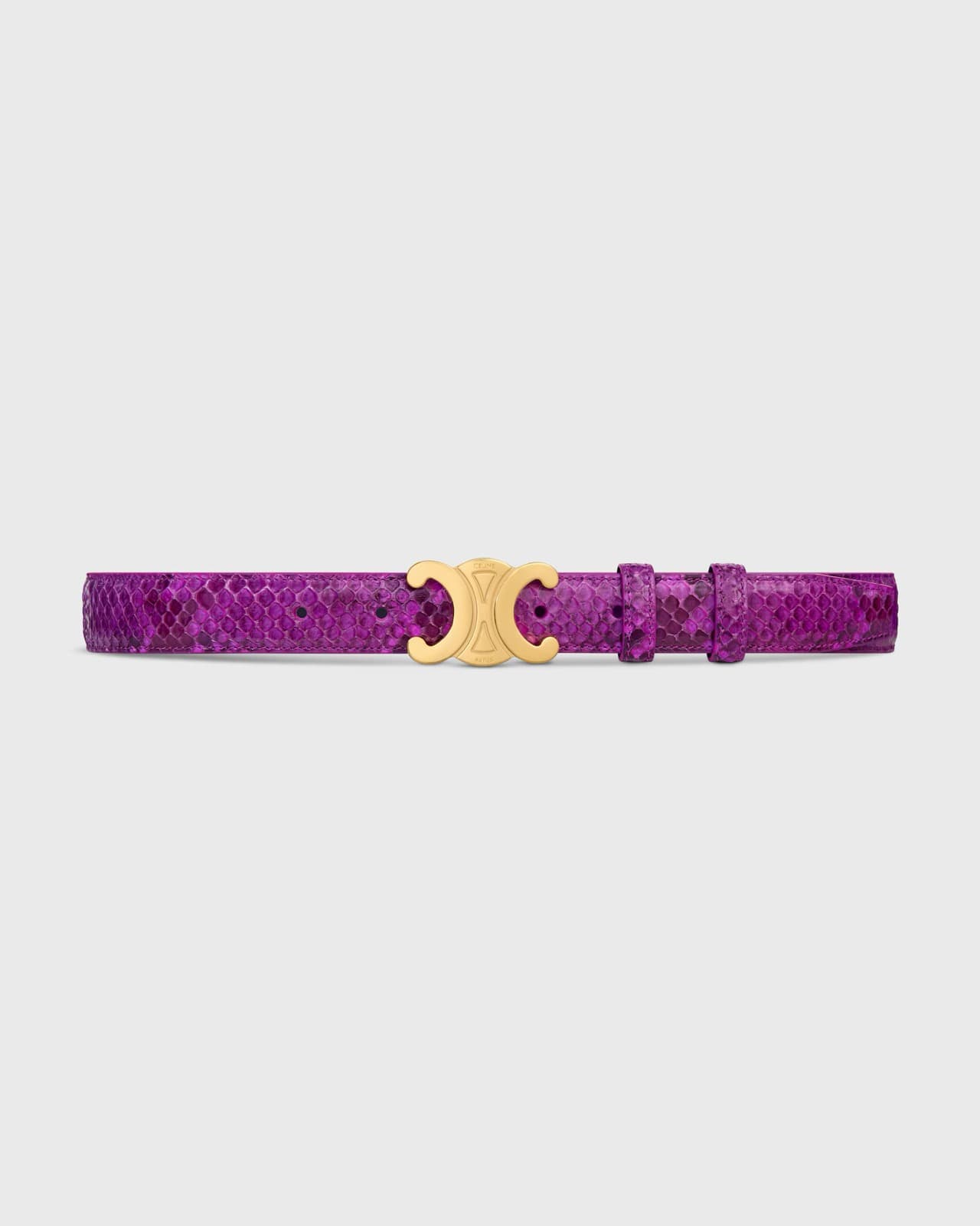 CÉLINE CEINTURE TRIOMPHE 25 MM EN PEAU DE PYTHON — vue 2