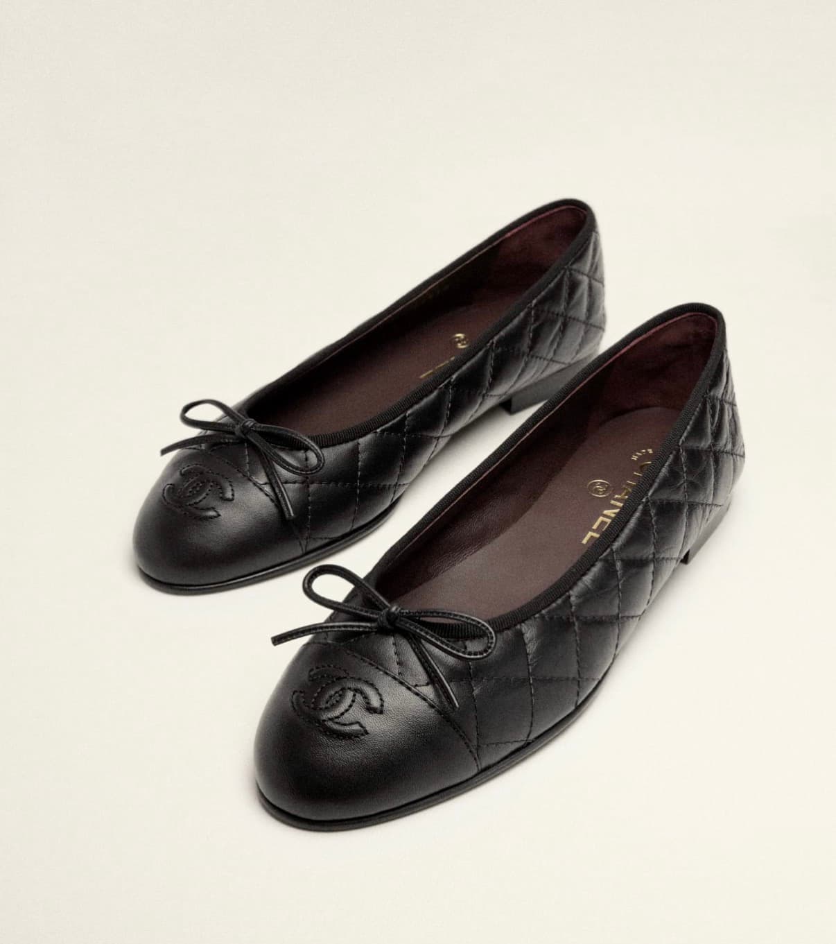 Ballerines Chanel Black tresser — vue 3