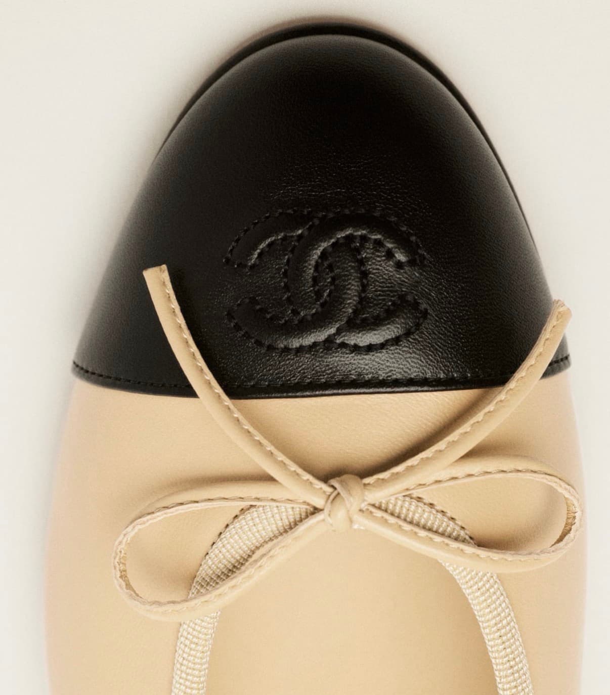 Ballerines Chanel Belge • pointe black — vue 2