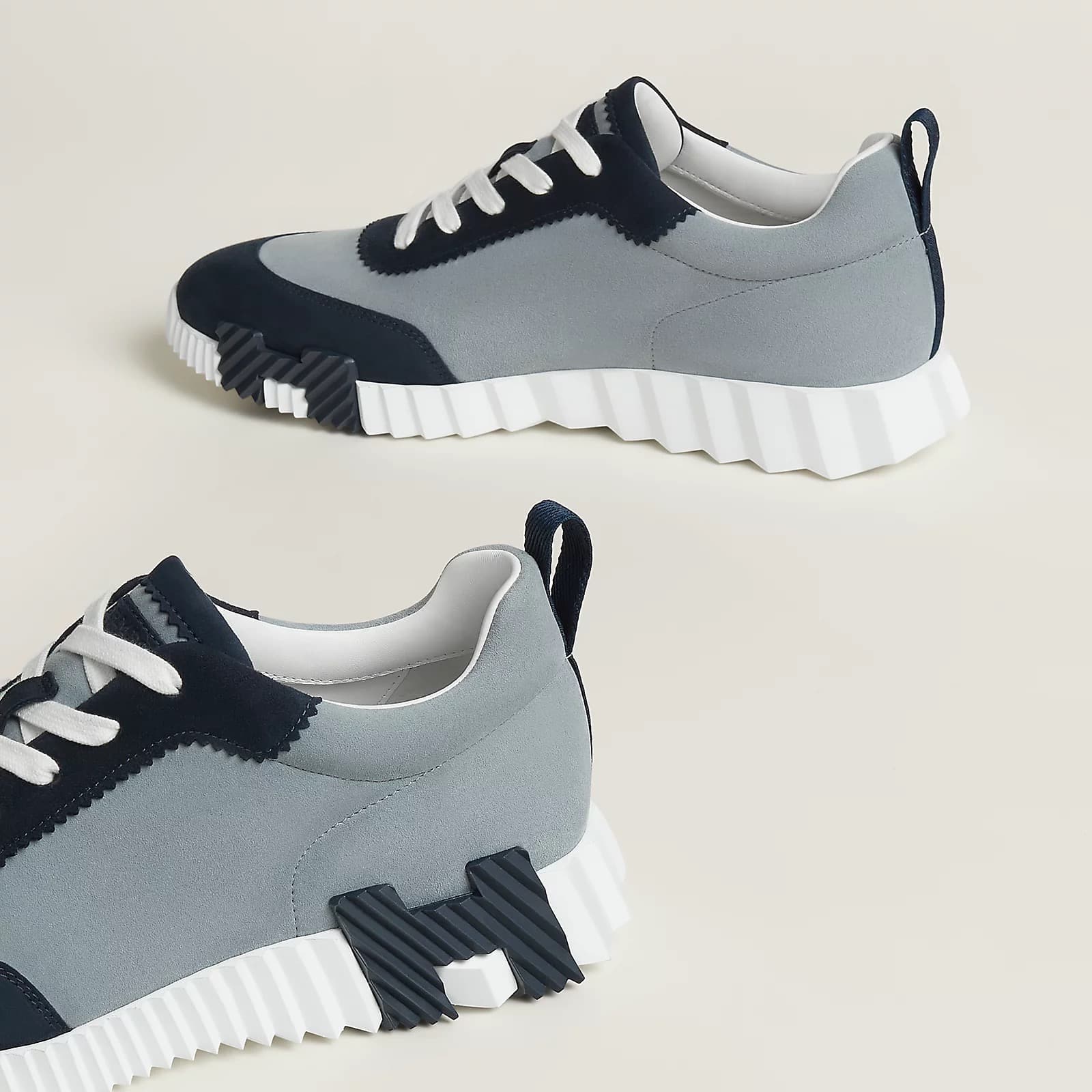 Hermes Sneakers Boucing Bleu Galet • Marine — vue 4