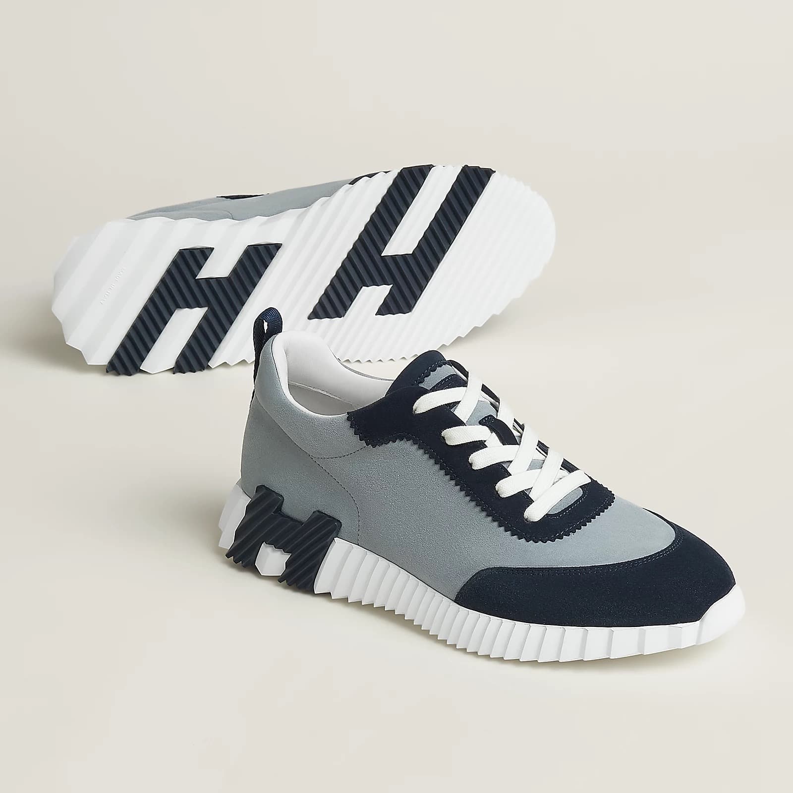 Hermes Sneakers Boucing Bleu Galet • Marine — vue 5