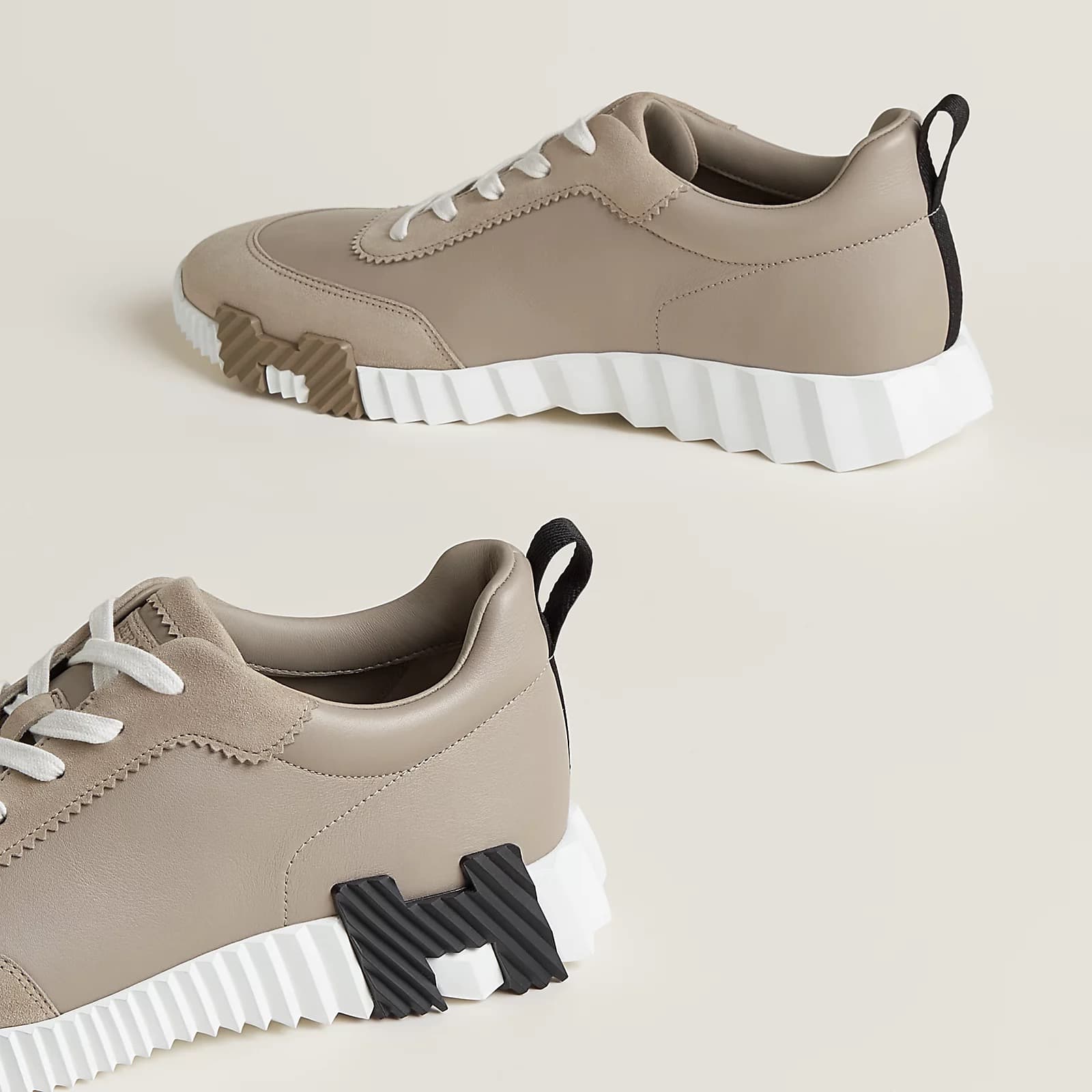 Hermes Sneakers Boucing Beige Galet — vue 4