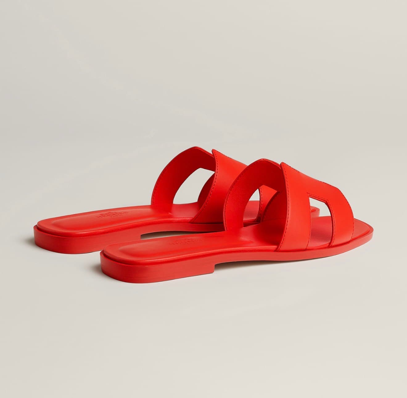 Hermes Sandale Oran Rouge Grenadine — vue 3