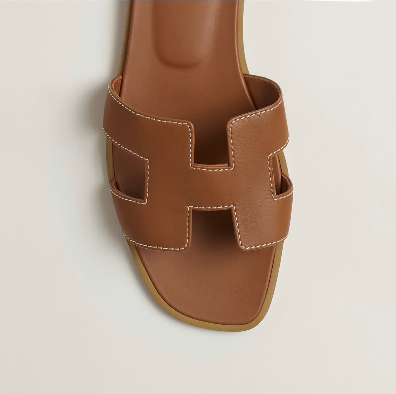 Hermes Sandale Oran Gold — vue 2
