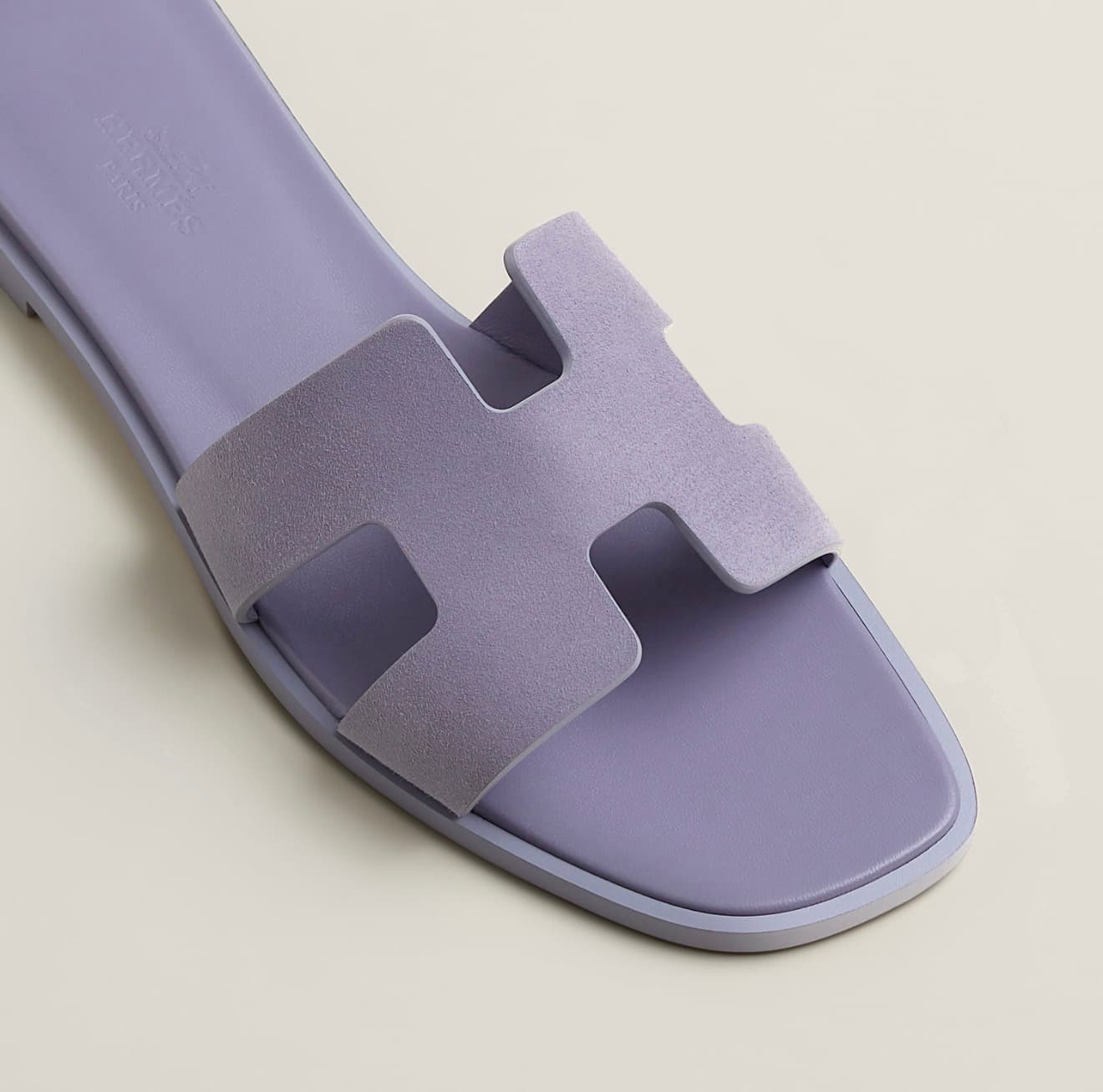 Hermes Sandale Oran Violet Glycine — vue 2