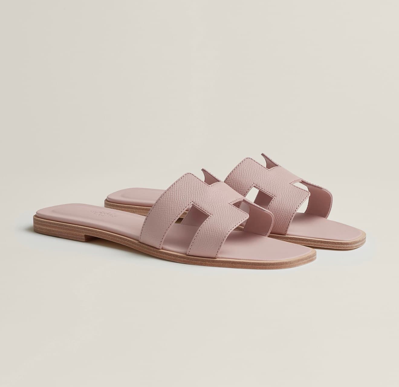 Hermes Sandale Oran Rose Porcelaine