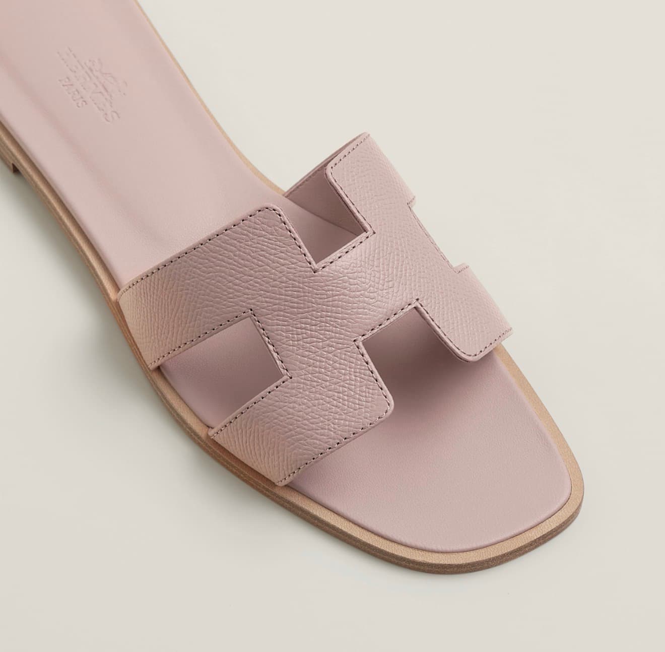 Hermes Sandale Oran Rose Porcelaine — vue 2