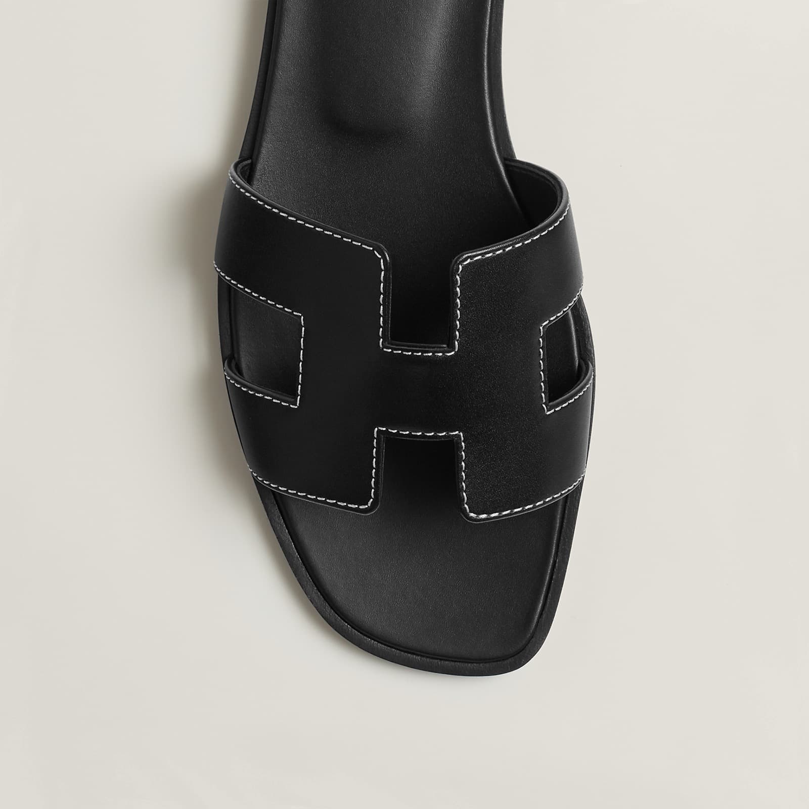 Hermes Sandale Oran Black — vue 2