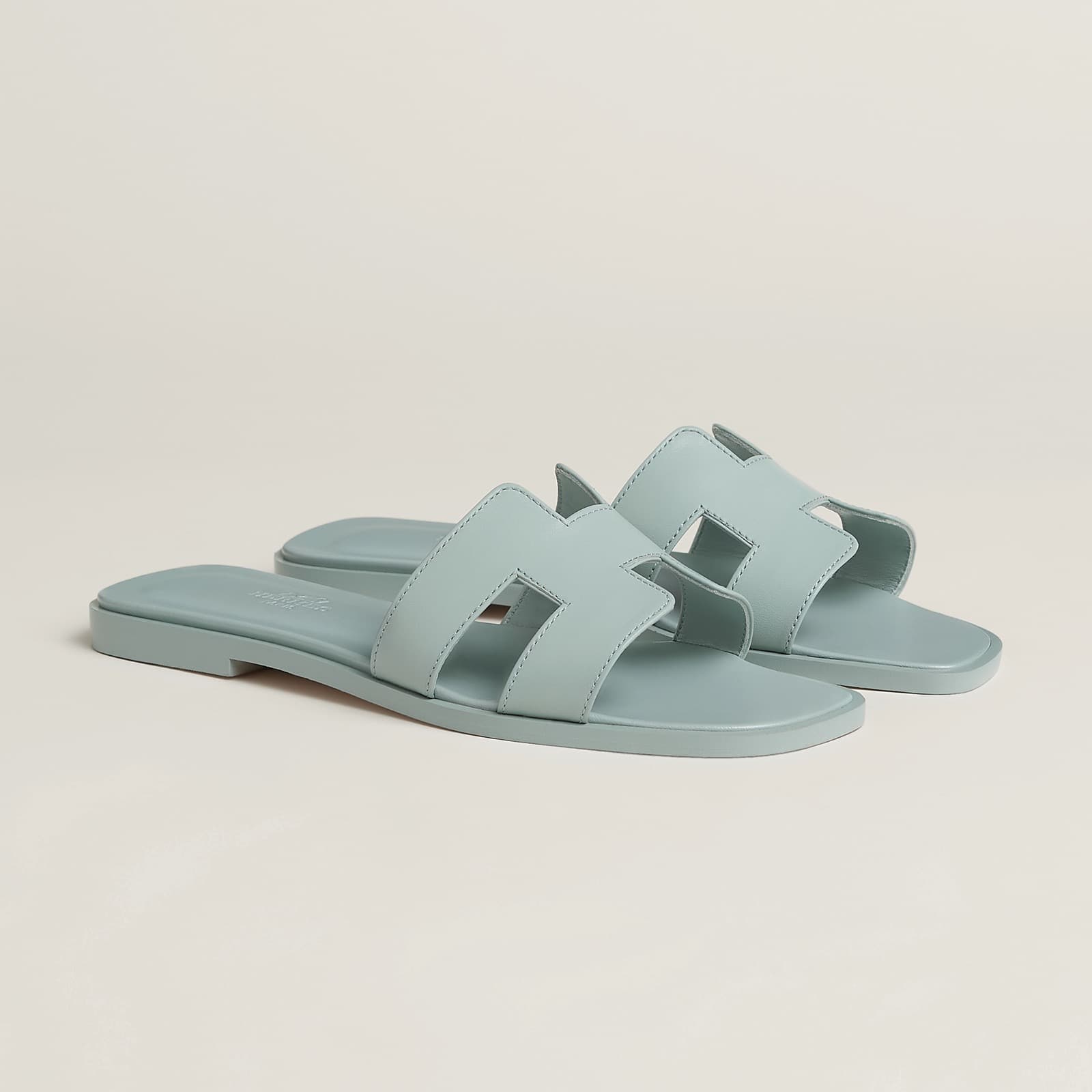 Hermes Sandale Oran Bleu Glacier