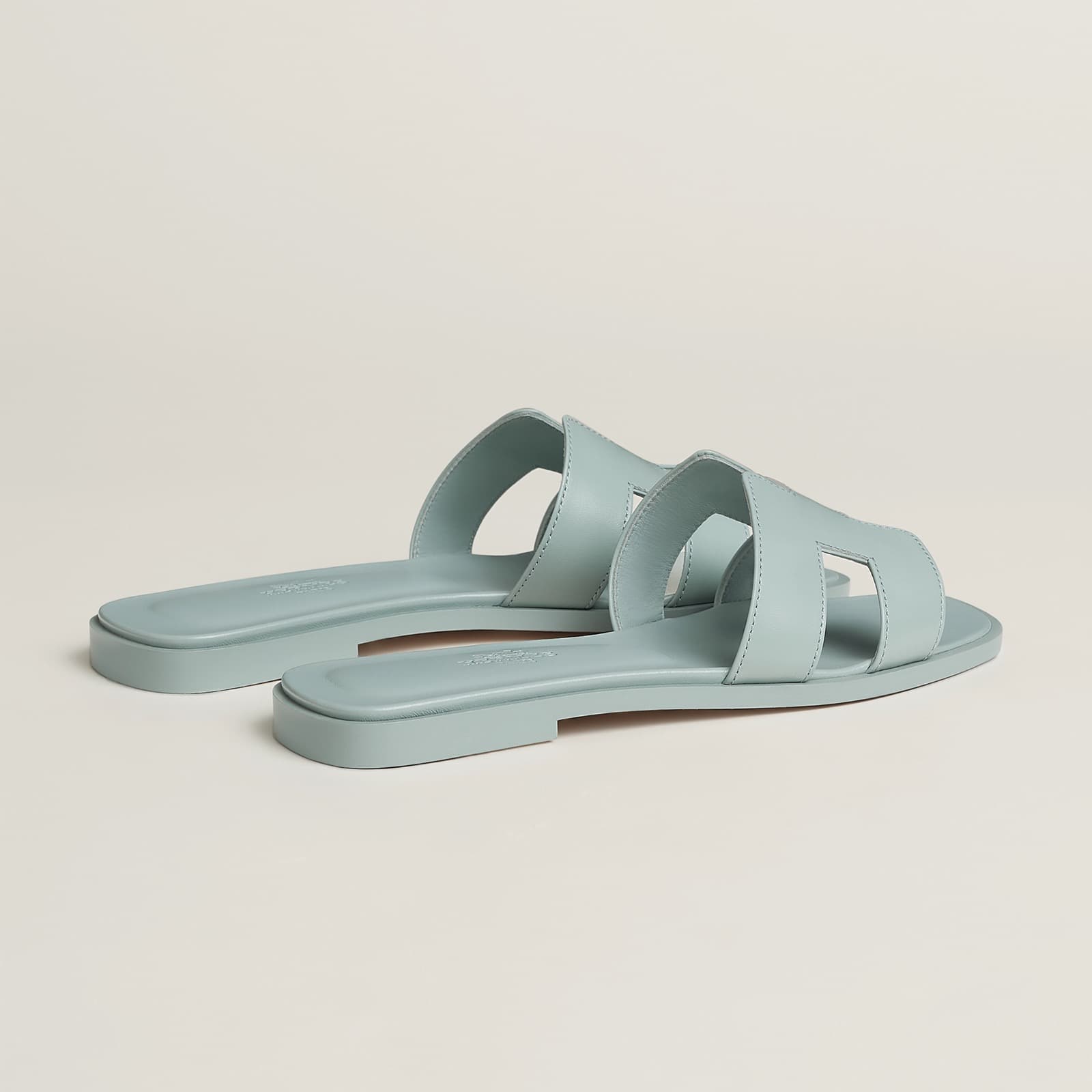 Hermes Sandale Oran Bleu Glacier — vue 3