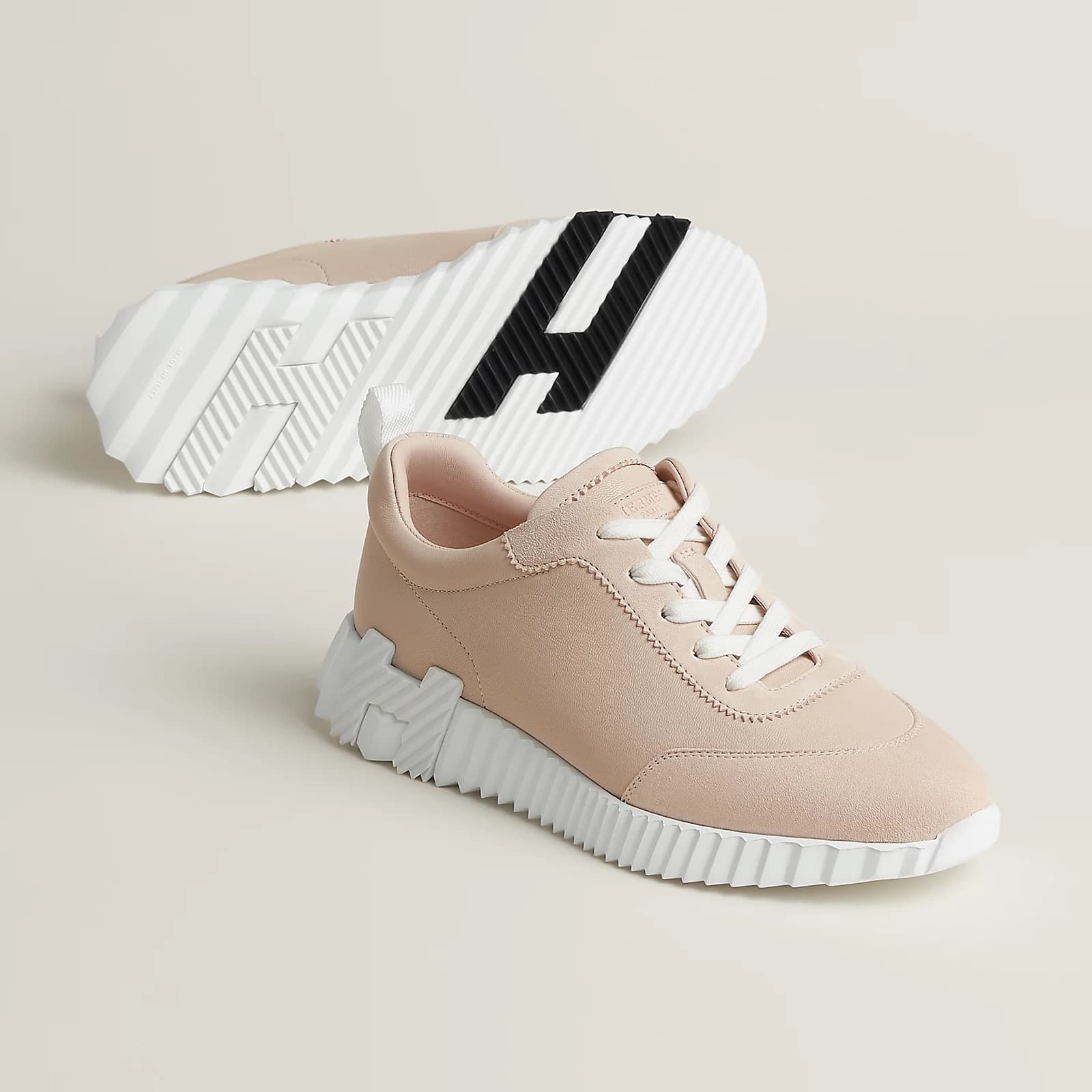 Hermes Sneakers Boucing Rose Palomino — vue 5