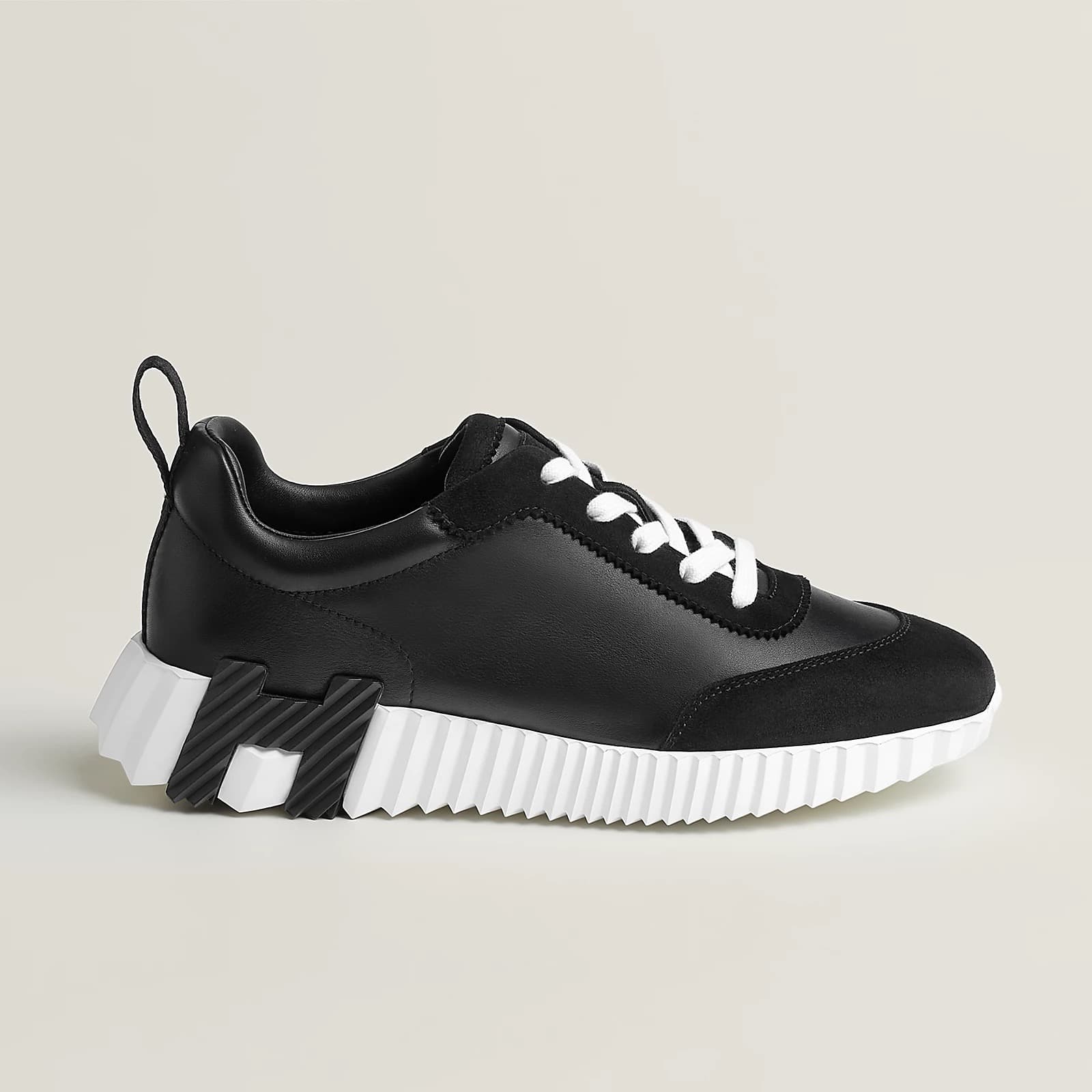 Hermes Sneakers Boucing black mate • black satin