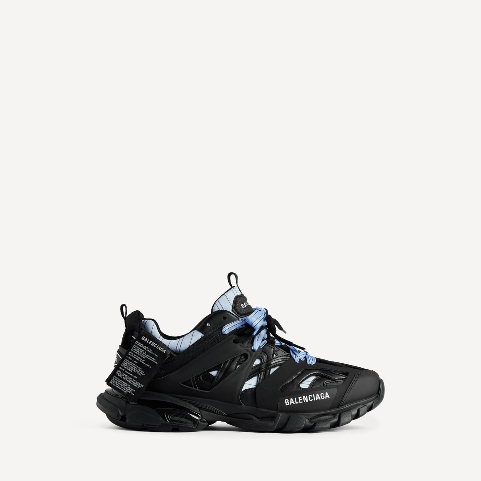 Balanciaga Sneakers Track Shirt Black • Bleu