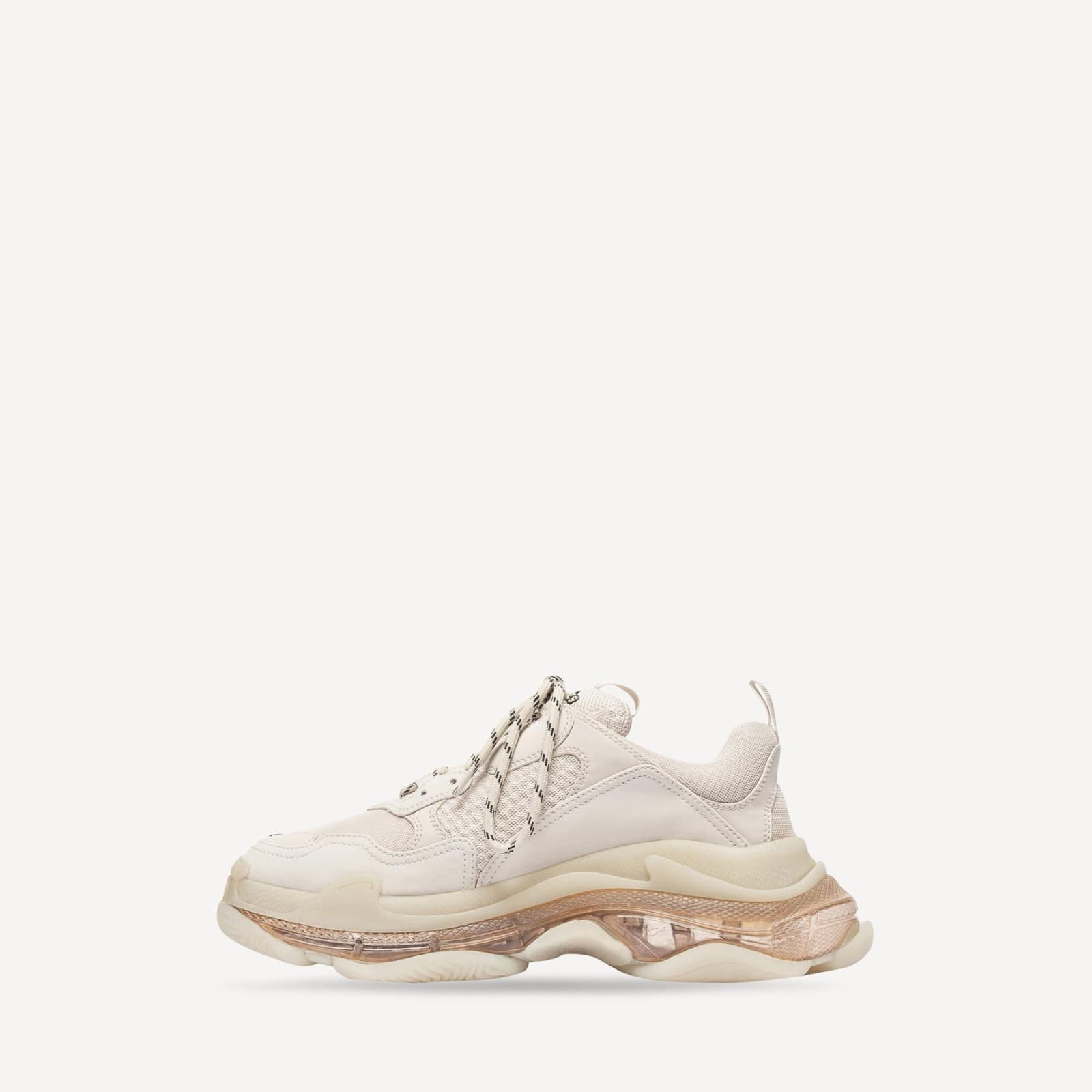 Balanciaga Sneakers Triple S Clear Sole blanc — vue 3