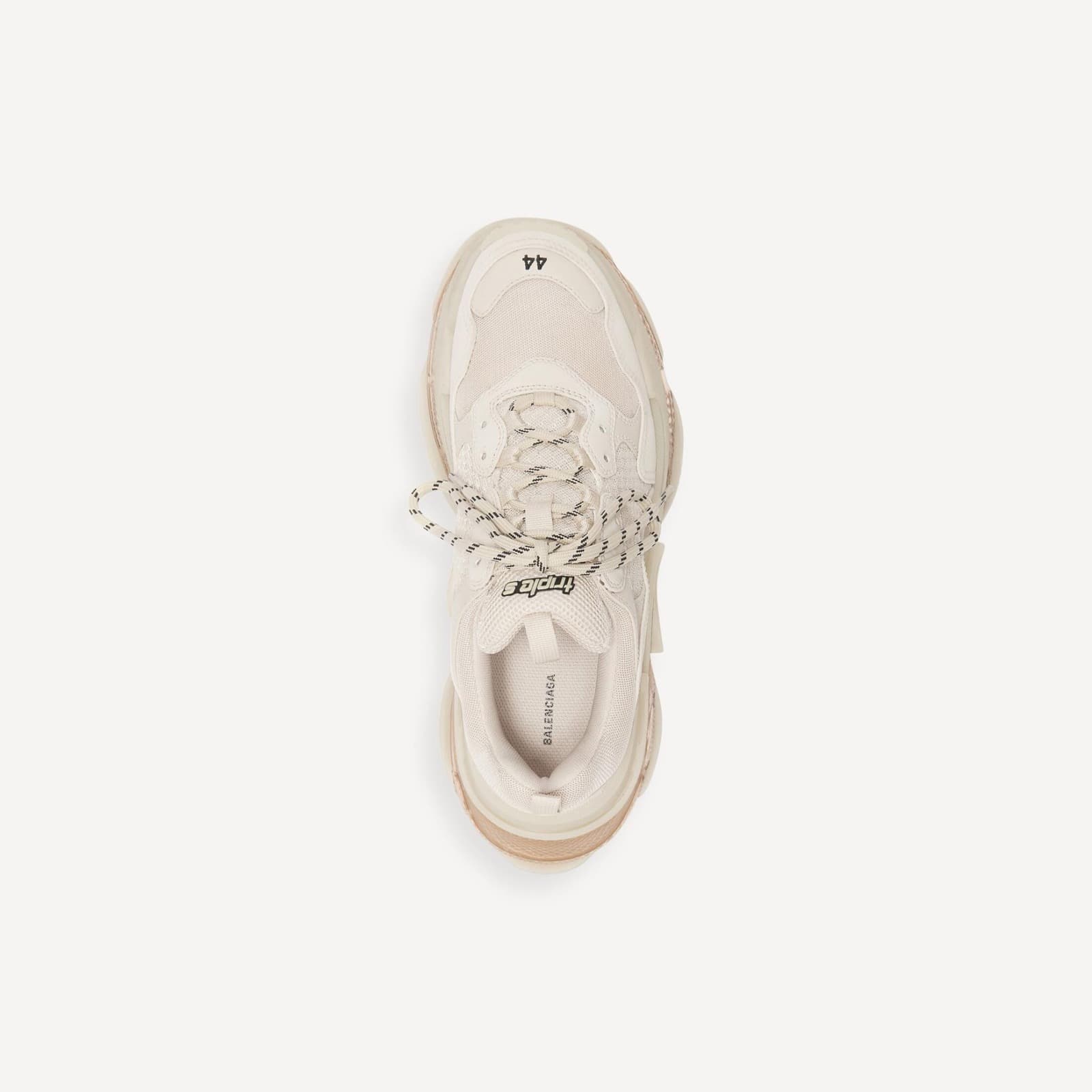 Balanciaga Sneakers Triple S Clear Sole blanc — vue 5