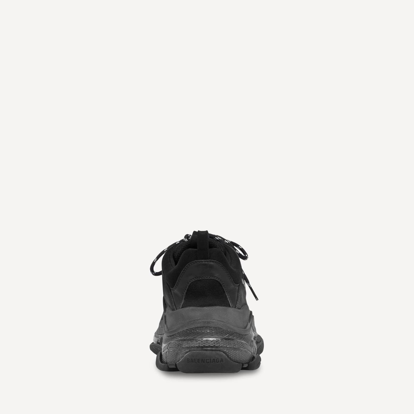 Balanciaga Sneakers Triple S Clear Sole Black — vue 4