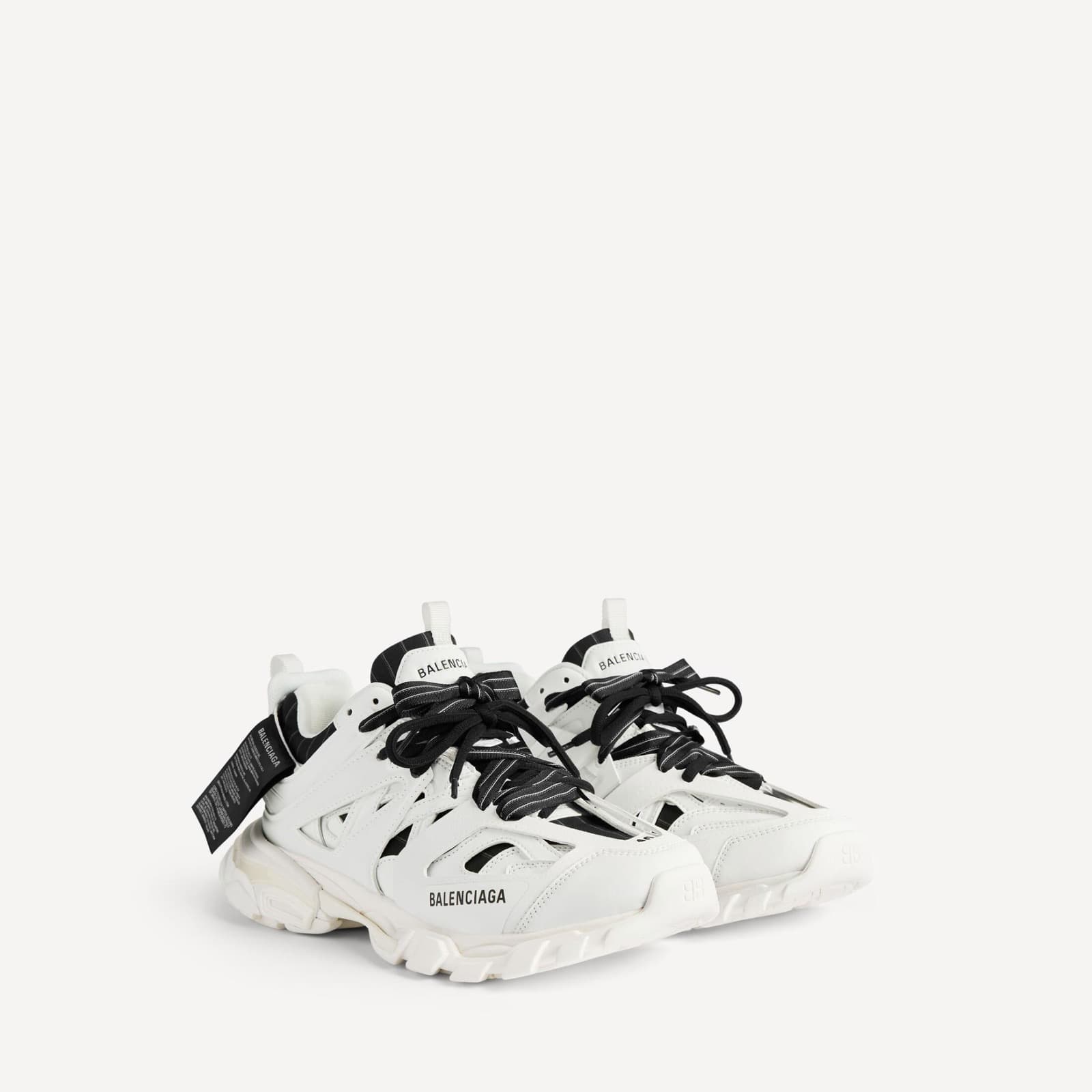 Balanciaga Sneakers Track Blanc • Black — vue 2