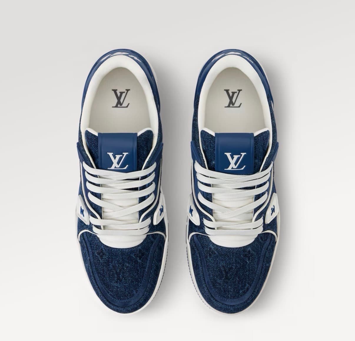Louis Vuitton Sneakers Trainer Bleu Marine — vue 3